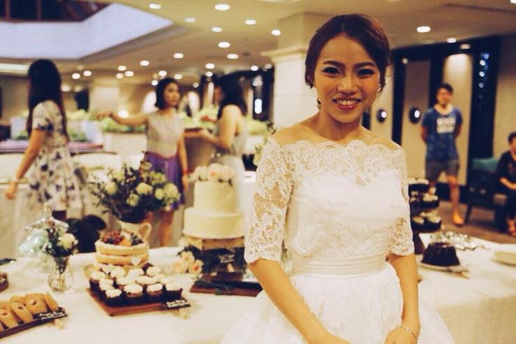 The lovely bride herself!